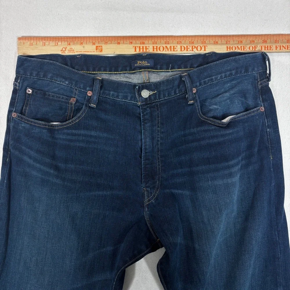 Polo Ralph Lauren Hampton Relaxed Straight Dark Wash Denim Jeans Mens 40x32